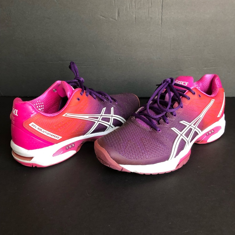 Asics Womens Gel Solution Speed Running Shoes Sneakers Size 9